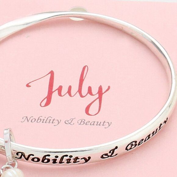 July Birthday Stone "Nobility & Beauty" Bracelet - Picture 3 of 6